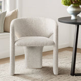 Khloe Modern Chenille Dining Chair with Arms (Set of 4)