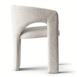 Khloe Modern Chenille Dining Chair with Arms (Set of 2)