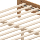 Hadi King Bed Beige & Natural