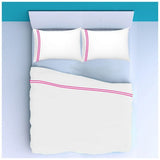 400TC Double Embroidery Sateen Solid Cotton Sheet Set