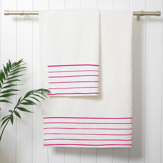 Smart Border Bath Towels (Set of 2)