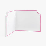Wall Corner Dorm Bed Headboard In Embroidery Border With Self Adhesive Velcro Straps