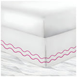 400TC Cotton Double Wavy Embroidered Tailored Bed Skirt