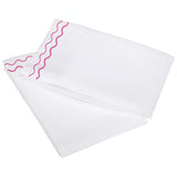 400TC Double Wavy Embroidered Cotton Pillowcases (Set of 2)
