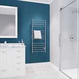 ANZZI Elgon Series 14-Bar Wall Mounted Towel Warmer (20.86" W x 48.62" H), Dual Installation (Hardwire/Plug-In), Quick Warm Time, Rhino Alloy Certified