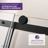 Rhodes Series 45 to 48 in. x 76 in. Sliding Frameless Shower Door with Tsunami Guard Tempered Glass