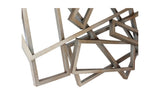 Metal Rectangles Wall Décor Silver