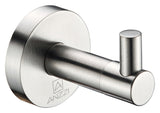 ANZZI Caster Single Robe Hook, RHINO ALLOY Certified Stainless Steel & Zinc, Scratch Resistant Surface, 4 lb. Capacity, Multiple Finishes