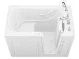 ANZZI Value Series 30 in. x 53 in. Quick Fill Walk-in Whirlpool Tub in White