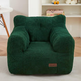 MAXYOYO Kids Sherpa Bean Bag Chair, Teddy Lazy Sofa for Girls and Boys, Green