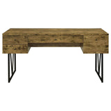 Analiese 63-inch 4-drawer Writing Desk Rustic Nutmeg