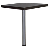 Skylar L-Shape Desk with Mobile File Cabinet Cappuccino