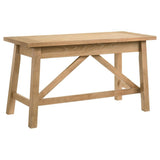 Fabian 54-inch 2-drawer Computer Writing Desk Distressed Light Brown