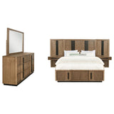 Terrace 5-piece Eastern King Panel Bedroom Set Ash Brown