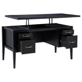 Graham 4-Drawer Lift-Top Computer Desk Black