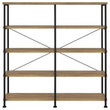 Analiese 63-inch 4-shelf Double Bookshelf Mango