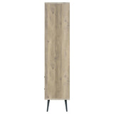 Maeve 70-inch 3-shelf Bookcase with Drawers Distressed Pine