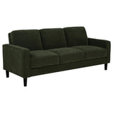 Ruth 3-piece Fabric Upholstered Track Arm Sofa Matcha Green
