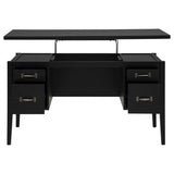 Graham 4-Drawer Lift-Top Computer Desk Black