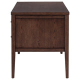 Graham 4-Drawer Lift-Top Computer Desk Walnut Brown