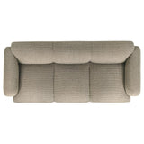 Dorset 3-piece Upholstered Round Track Arm Sofa Set Brown