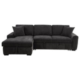 Pastrana Upholstered Sleeper Sectional Sofa LAF Chaise Grey