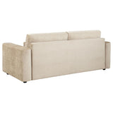 Amador 3-piece Chenille Upholstered Track Arm Sofa Set Camel