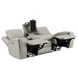Brickston 3-piece Triple Power Reclining Sofa Set Grey