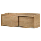 Fabian Bookshelf Bridge with Cubbies Distressed Light Brown