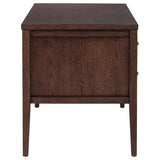 Graham 4-Drawer Lift-Top Computer Desk Walnut Brown