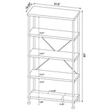 Analiese 63-inch 4-shelf Bookshelf Mango
