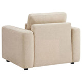 Amador 3-piece Chenille Upholstered Track Arm Sofa Set Camel
