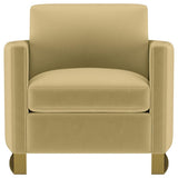 Corliss 3-piece Velvet Upholstered Sofa Set Camel