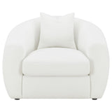Isabella 3-piece Faux Sheepskin Upholstered Sofa Set Natural