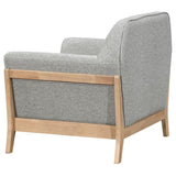 Vaughn 3-piece Fabric Upholstered Flared Arm Sofa Set Grey