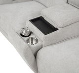 Sylmar 3-piece Chenille Power Reclining Sofa Set Dove Grey