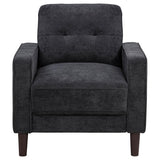 Bowen II 3-piece Upholstered Track Arm Sofa Set Steel Grey