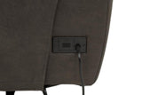 Marcell 5-Piece L-Shaped Modular Power Reclining Sectional Sofa Grey