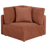 Elysia 5-piece Fabric Upholstered Modular Sectional Sofa Coral