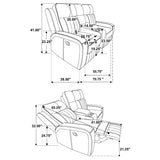 Raelynn 3-piece Upholstered Reclining Sofa Set Grey