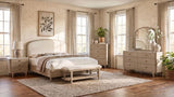 Lucaire Upholstered Bedroom Bench Sandstone