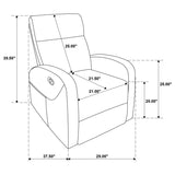 Hamilton 3-piece Chenille Manual Reclining Sofa Set Sand