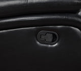 Camila 3-piece Upholstered Reclining Sofa Set Black