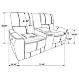 Greenfield 3-piece Power Reclining Sofa Set Dove Grey