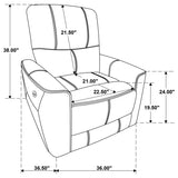 Greenfield 3-piece Power Reclining Sofa Set Saddle Brown