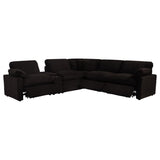 Collins 6-piece Modular Power Reclining Sectional Chocolate Brown