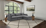Hobson 4-piece Upholstered Modular Sectional Sofa Charcoal