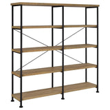 Analiese 63-inch 4-shelf Double Bookshelf Mango