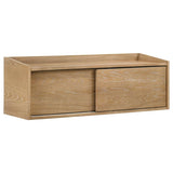 Fabian Bookshelf Bridge with Cubbies Distressed Light Brown