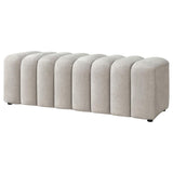 Summer Upholstered Channel Accent Bench Greige
